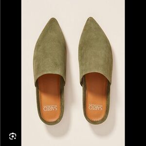 Franco Sarto Women's Olive Slides